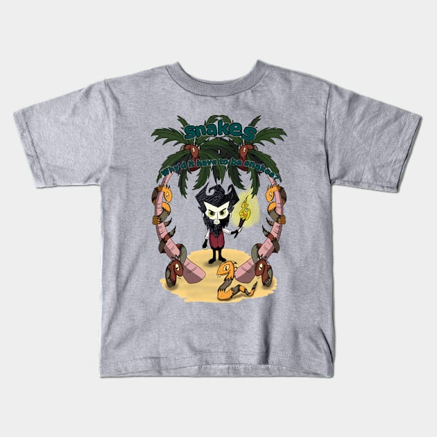 Snakes! Kids T-Shirt by ArtisticCheezwiz1